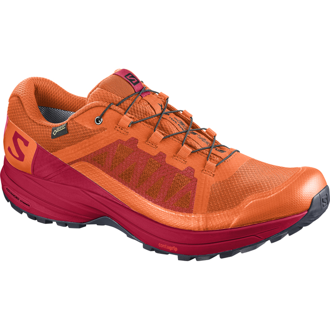 Salomon XA ELEVATE GTX® - Mens Trail Running Shoes - Red/Orange - NZ (78426-KJGU)